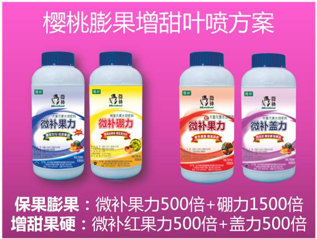 櫻桃用什么葉面肥？